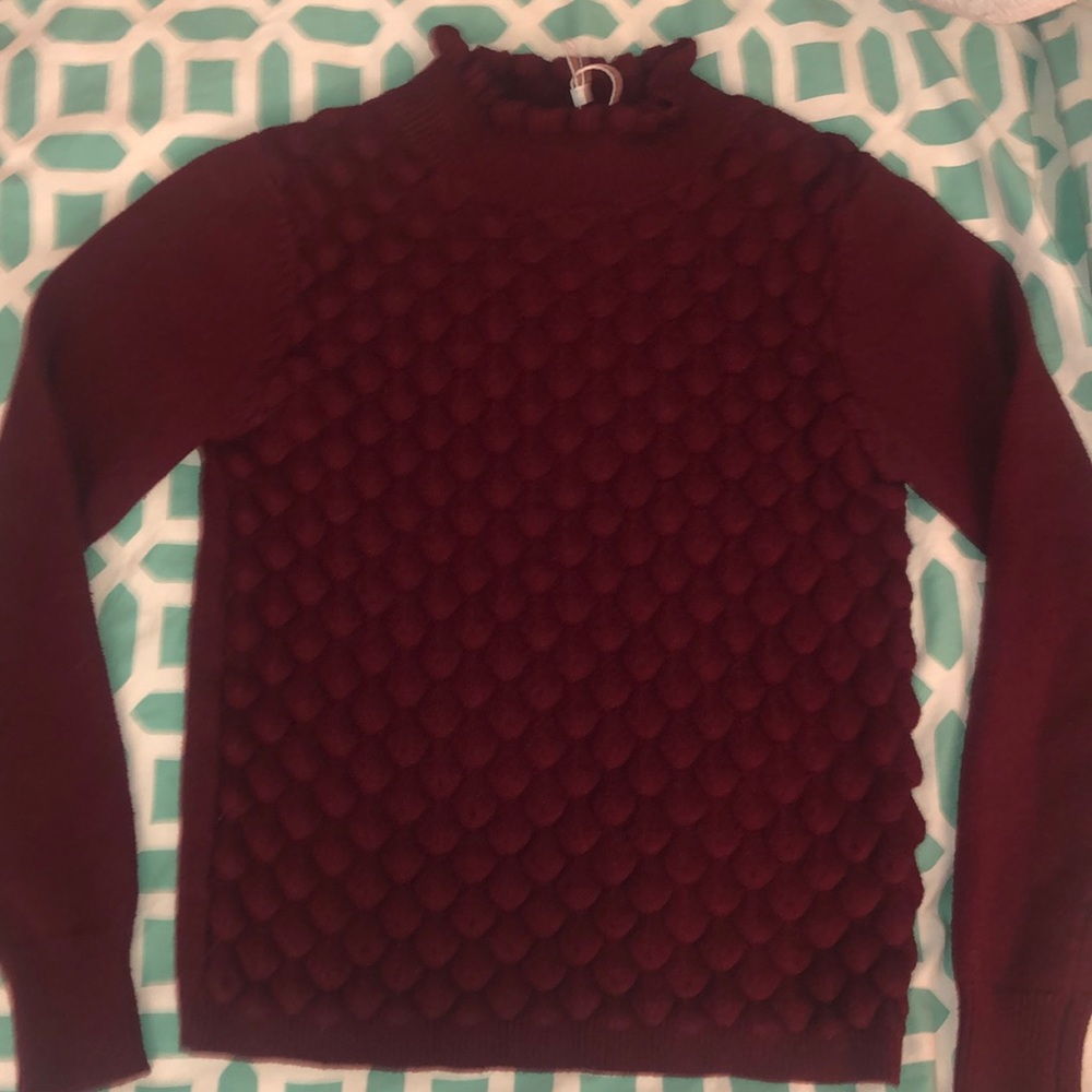 Gorgeous maroon textured sweater